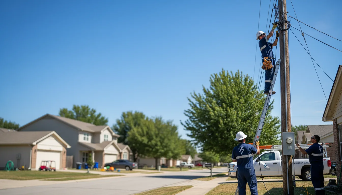 Residential electrician providing installation services in Ardmore, TN